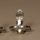 Chanel 1996 Crystal Embellished Large CC Turnlock Clip-On Earrings