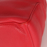 Celine Leather Red Boogie Tote
