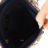 Chanel 2019 Navy Lambskin Shopping Chain Tote