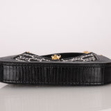 Limited Edition Gucci Lizard Mesh Crystal GG Monogram Mini Jackie 1961 Bag