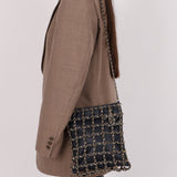 Chanel 2019 Navy Lambskin Shopping Chain Tote