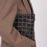 Chanel 2019 Navy Lambskin Shopping Chain Tote