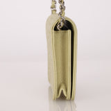 Chanel 2020 Pistachio Caviar Camellia Embossed Belt Bag