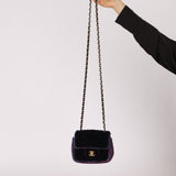 Chanel 2021 Tweed Turnlock Mini Square Flap Bag
