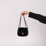 Chanel 2021 Tweed Turnlock Mini Square Flap Bag