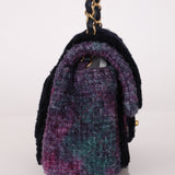 Chanel 2021 Tweed Turnlock Mini Square Flap Bag
