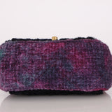 Chanel 2021 Tweed Turnlock Mini Square Flap Bag