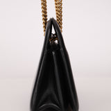 Fendi Leather Black Karligraphy Pocket Chain Bag