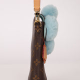 Limited Edition Louis Vuitton 2024 Monogram Vivienne with Azure Frost Shearling Bag