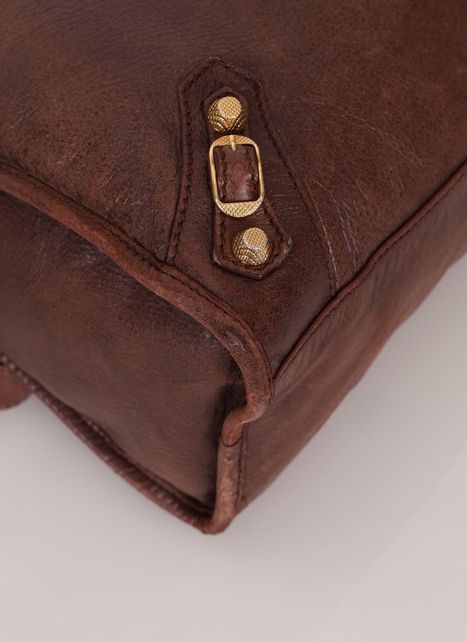 Balenciaga Chocolate City Bag with Mirror - FashioNica