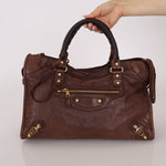 Balenciaga Chocolate City Bag with Mirror - FashioNica
