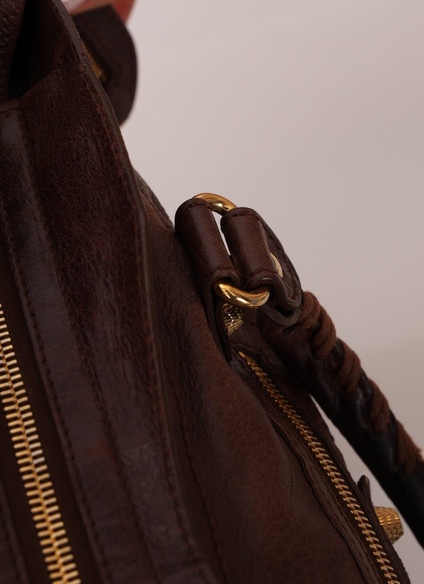 Balenciaga Chocolate City Bag with Mirror - FashioNica