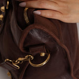 Balenciaga Chocolate City Bag with Mirror - FashioNica