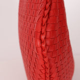 Bottega Veneta Intrecciato Red Hobo w/ Mirror - FashioNica