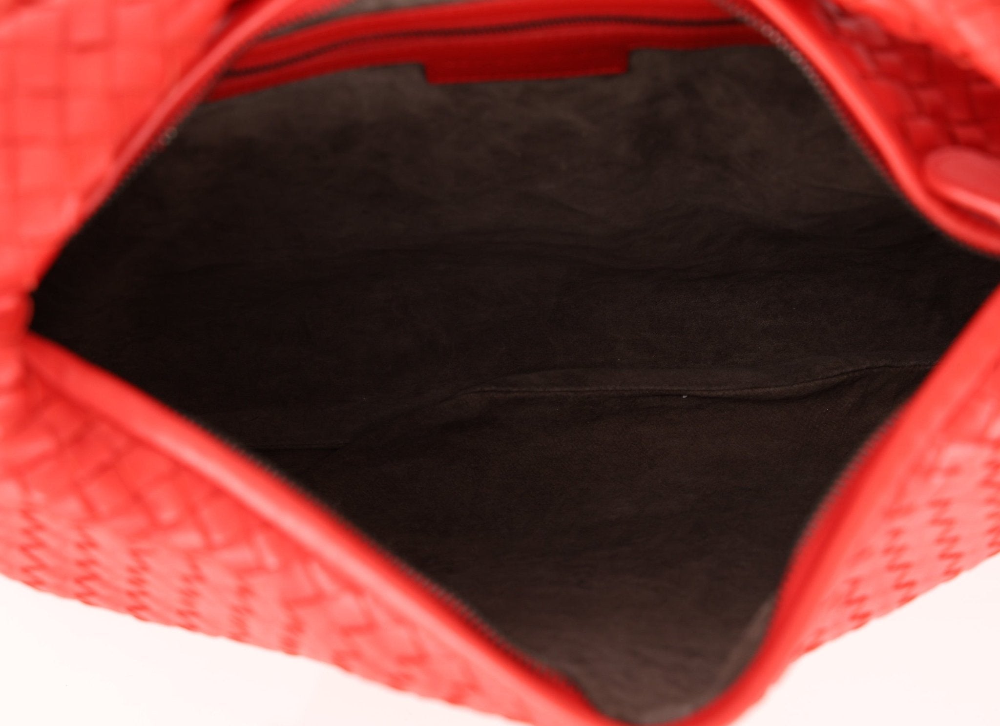 Bottega Veneta Intrecciato Red Hobo w/ Mirror - FashioNica