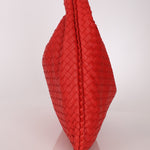 Bottega Veneta Intrecciato Red Hobo w/ Mirror - FashioNica