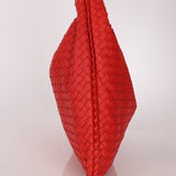 Bottega Veneta Intrecciato Red Hobo w/ Mirror - FashioNica