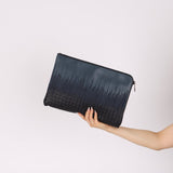 Bottega Veneta Lambskin Intrecciato Embroidered Degrade Clutch - FashioNica