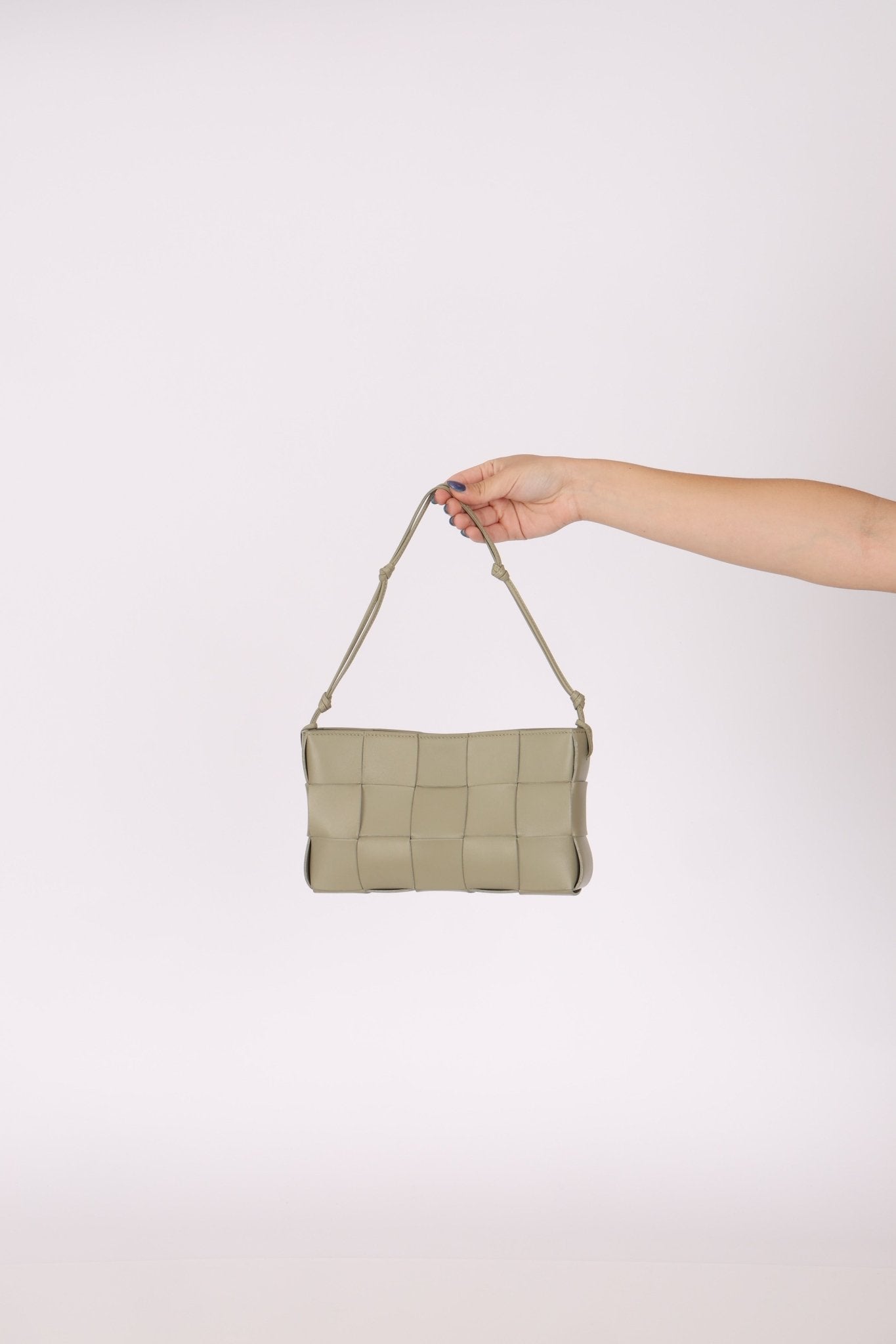 Bottega Veneta Travertine Cassette Shoulder Bag - FashioNica