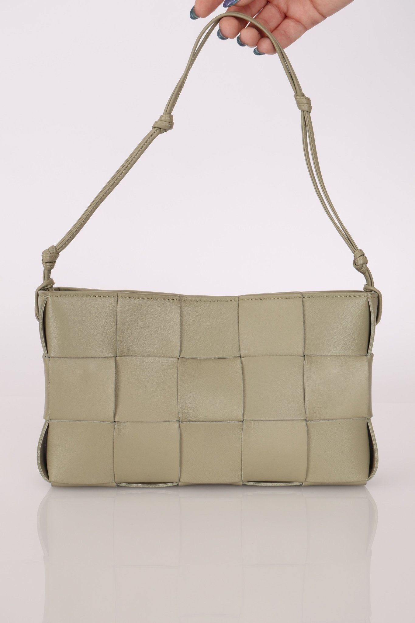 Bottega Veneta Travertine Cassette Shoulder Bag - FashioNica