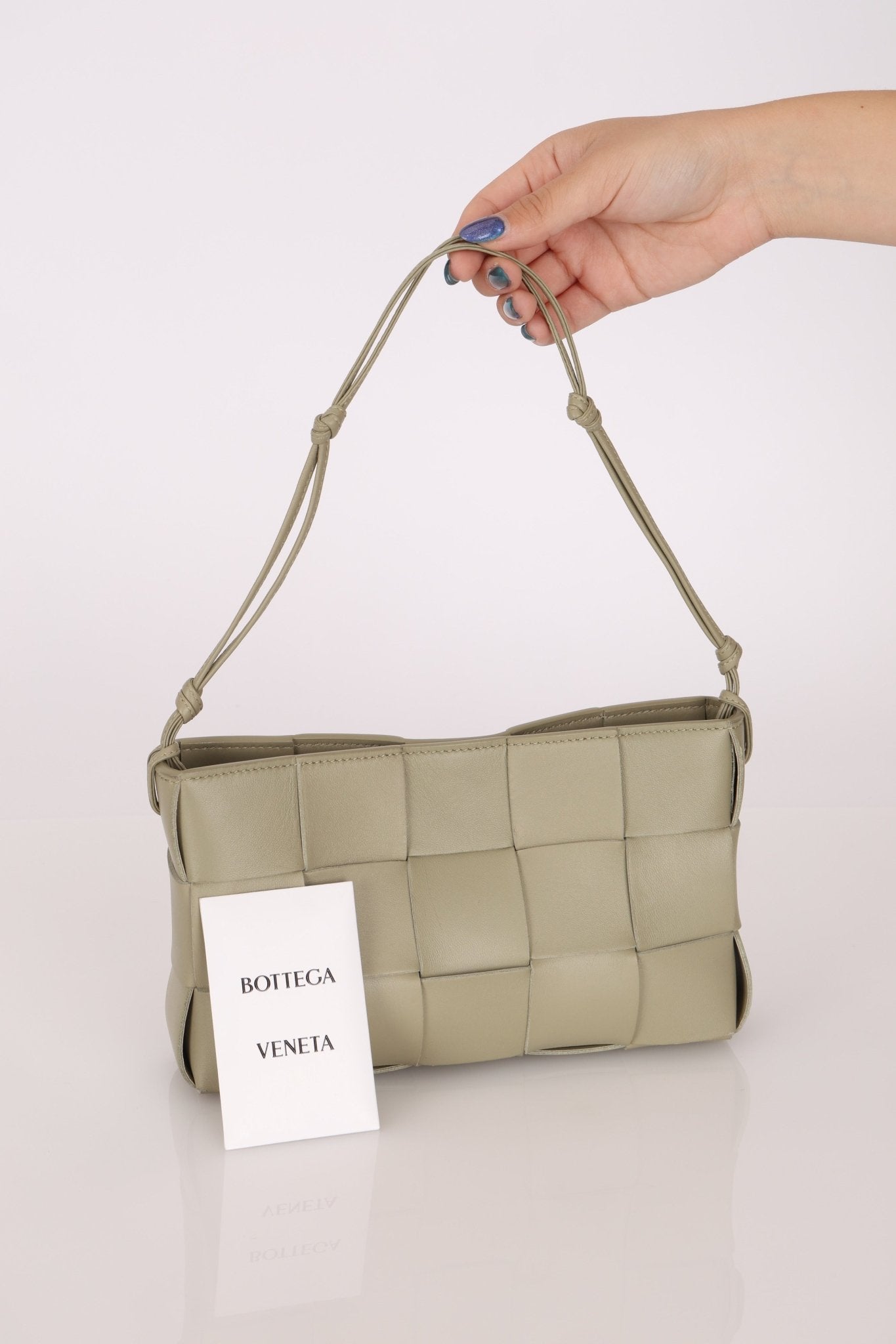 Bottega Veneta Travertine Cassette Shoulder Bag - FashioNica
