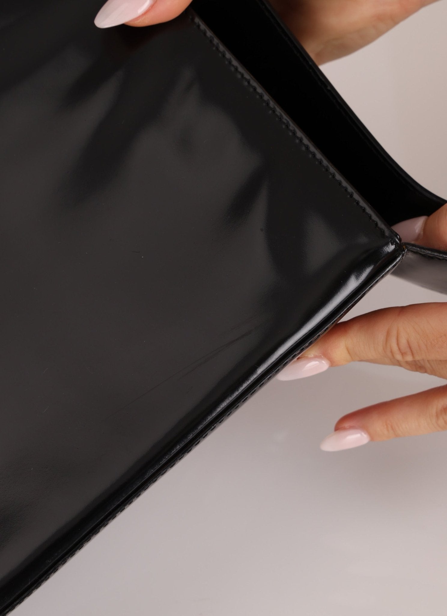 Celine Patent Logo Shoulder Bag - FashioNica