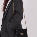 Celine Triomphe Calfskin Wallet on Chain - FashioNica