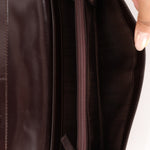 Celine Triomphe Suede & Croc Embossed Wallet - FashioNica