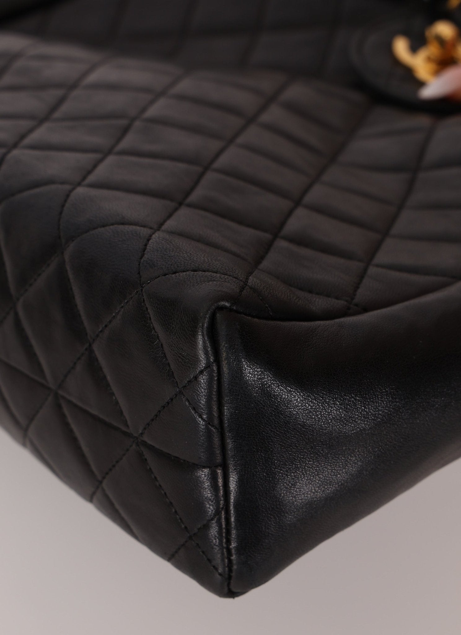 Chanel 1986 Lambskin Turnlock Chain Tote 24K GP - FashioNica