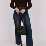 Chanel 1986 Lambskin Turnlock Chain Tote 24K GP - FashioNica