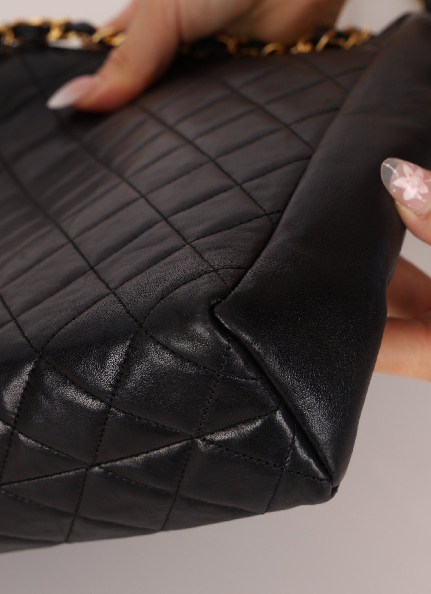 Chanel 1986 Lambskin Turnlock Chain Tote 24K GP - FashioNica