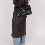 Chanel 1991 Patent XL CC Jumbo Single Flap - FashioNica