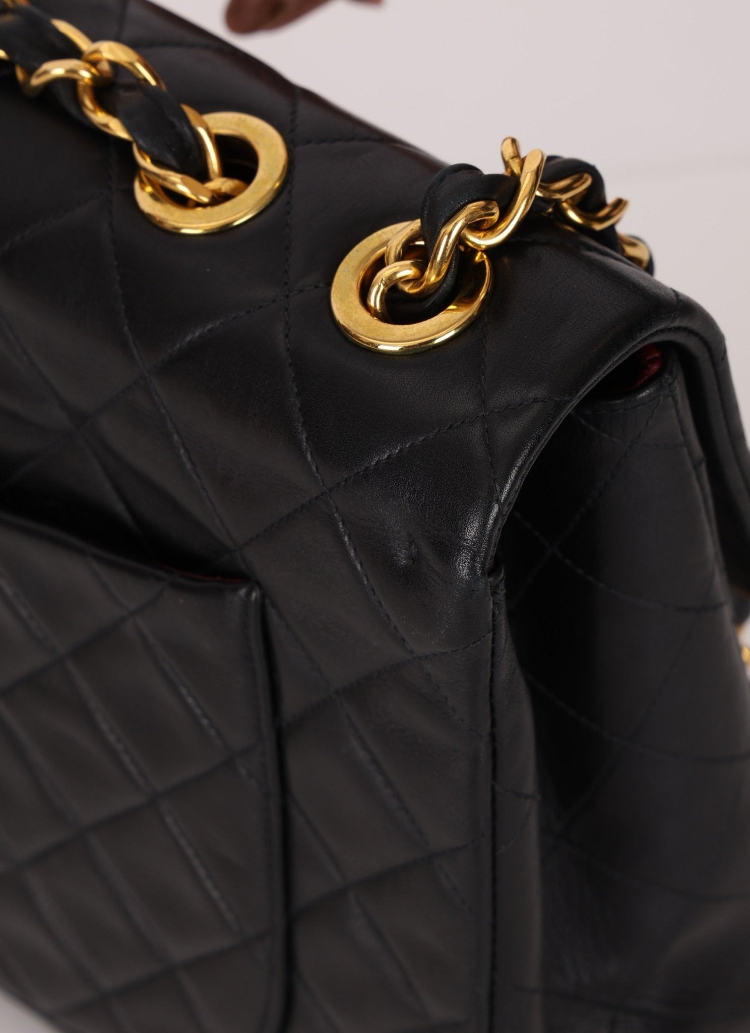 Chanel 1994 XL Logo Lambskin Jumbo Single Flap - FashioNica