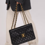 Chanel 1994 XL Logo Lambskin Jumbo Single Flap - FashioNica