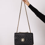 Chanel 1994 XL Logo Lambskin Jumbo Single Flap - FashioNica