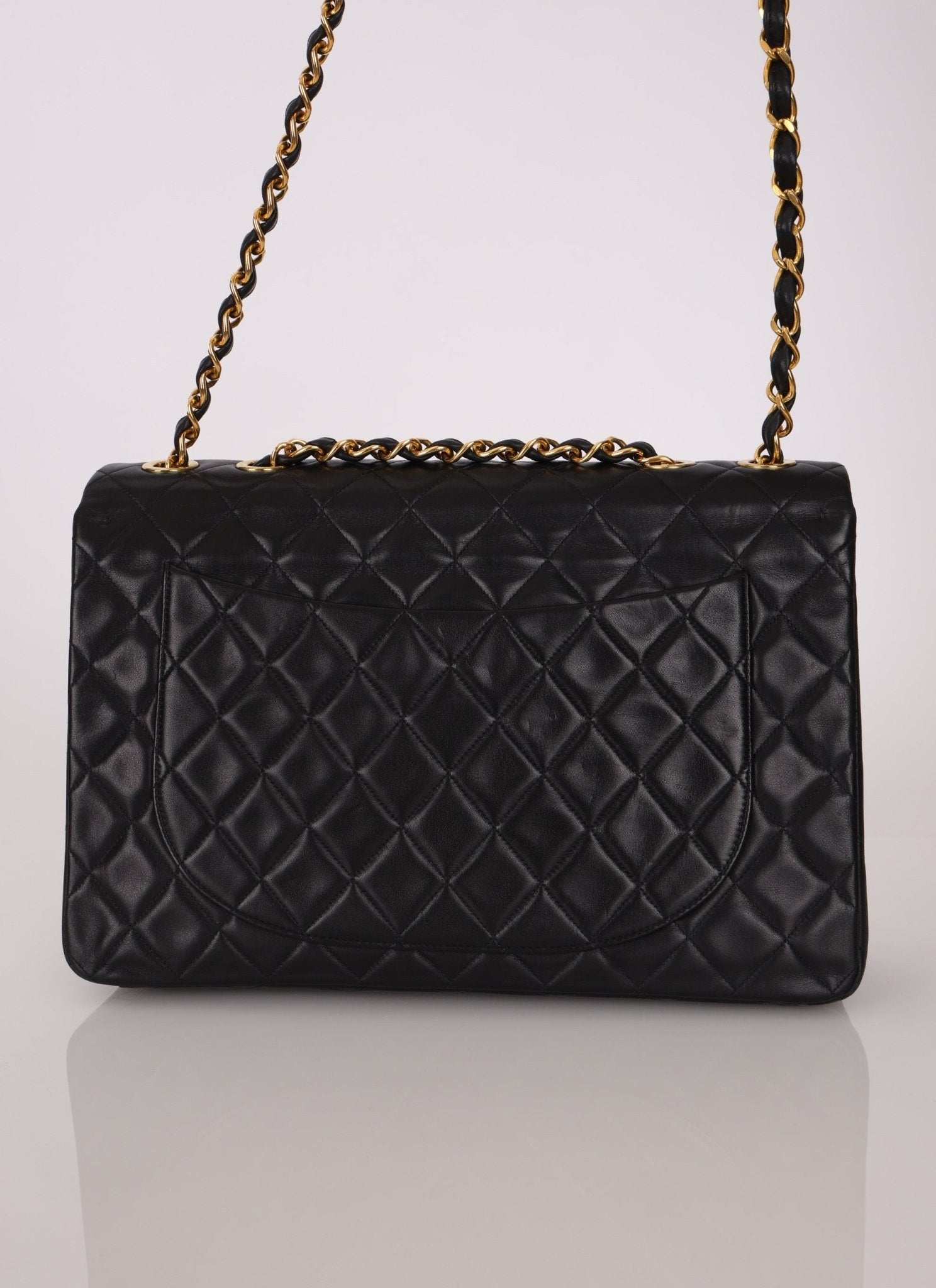 Chanel 1994 XL Logo Lambskin Jumbo Single Flap - FashioNica