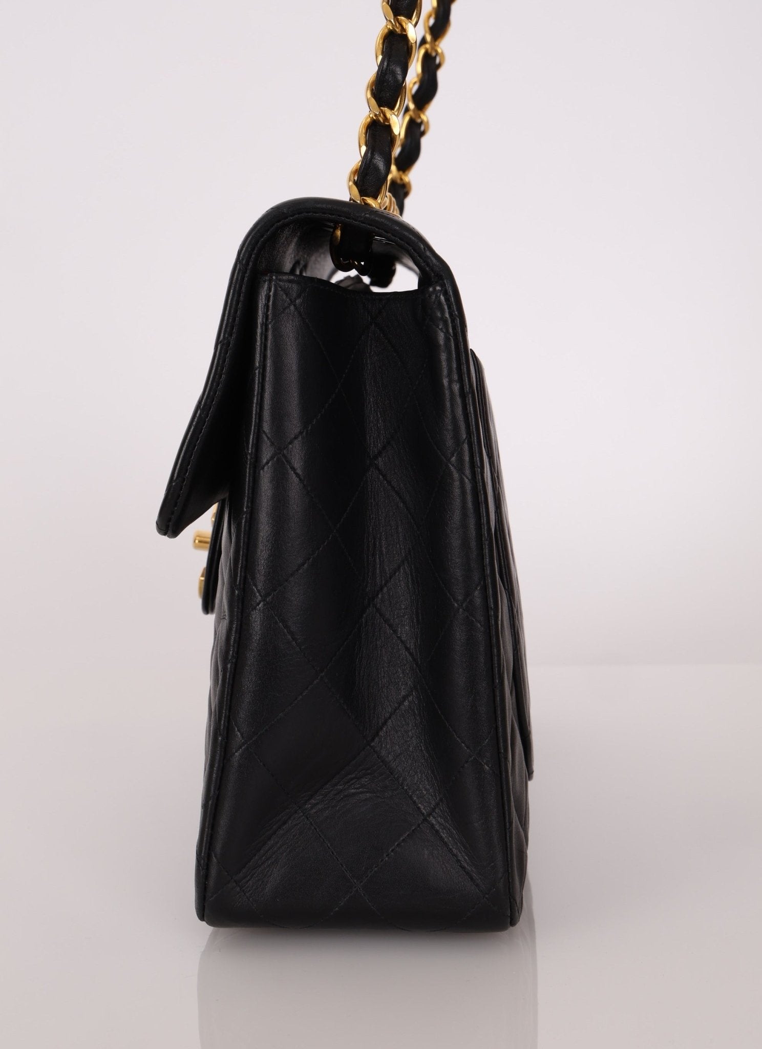 Chanel 1994 XL Logo Lambskin Jumbo Single Flap - FashioNica