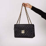 Chanel 1994 XL Logo Lambskin Jumbo Single Flap - FashioNica