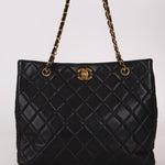 Chanel 1996 Caviar Turnlock Chain Tote - FashioNica