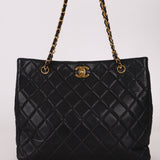 Chanel 1996 Caviar Turnlock Chain Tote - FashioNica