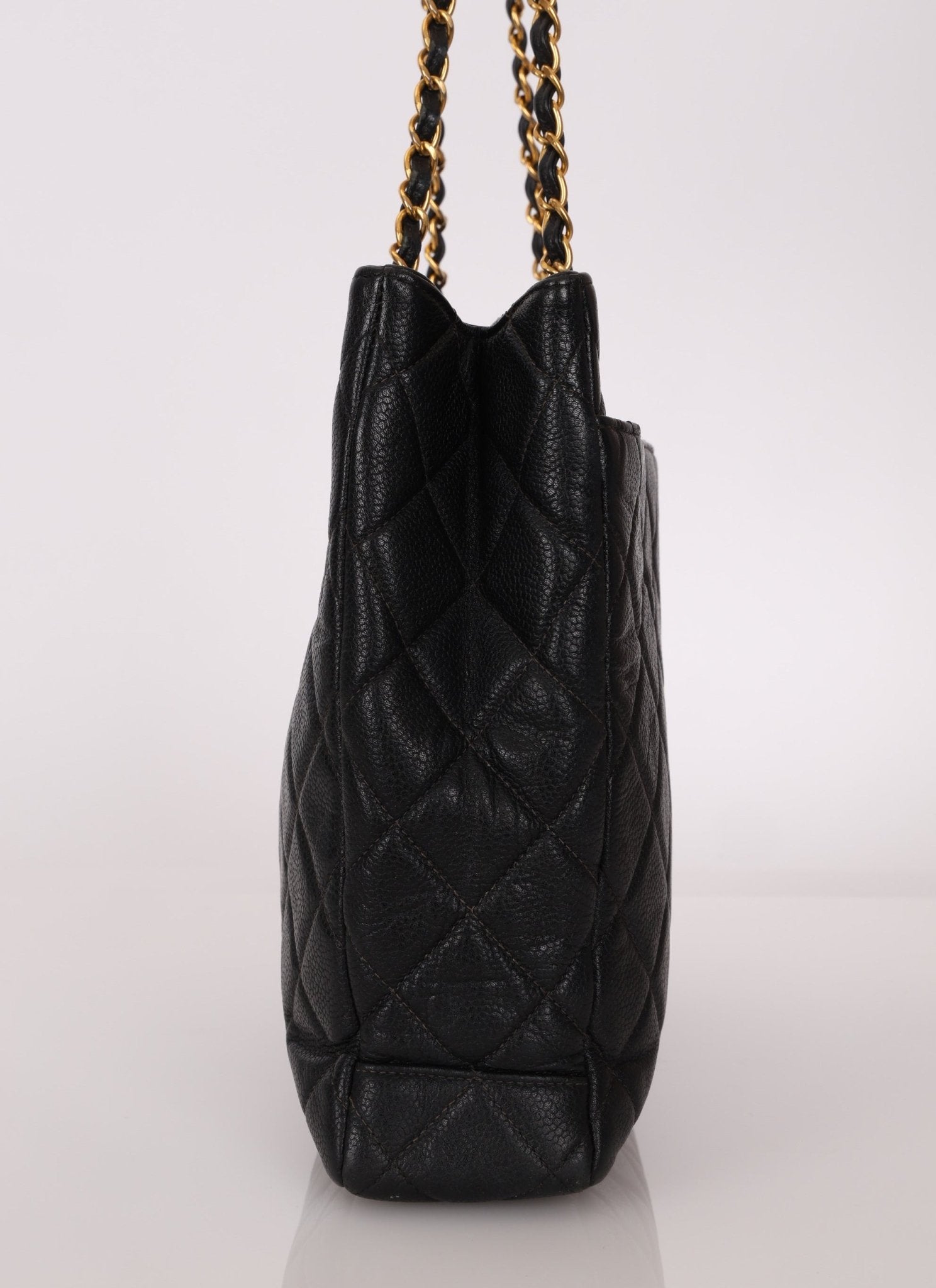 Chanel 1996 Caviar Turnlock Chain Tote - FashioNica