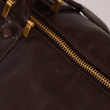 Chanel 1996 Chocolate Caviar Boston Weekender Duffel Bag 24KGP - FashioNica