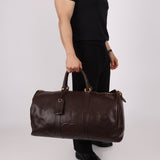 Chanel 1996 Chocolate Caviar Boston Weekender Duffel Bag 24KGP - FashioNica