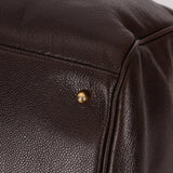 Chanel 1996 Chocolate Caviar Boston Weekender Duffel Bag 24KGP - FashioNica