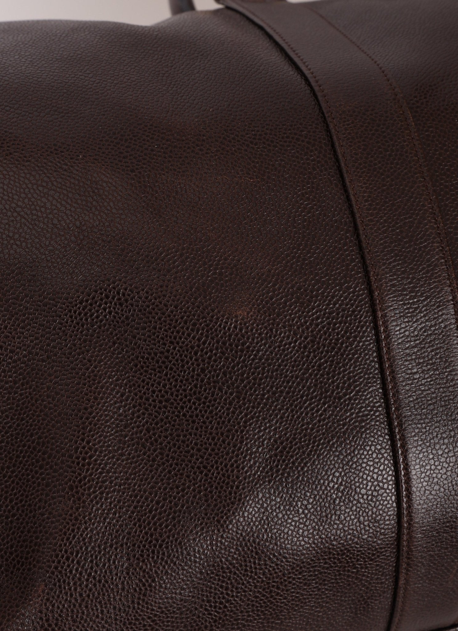 Chanel 1996 Chocolate Caviar Boston Weekender Duffel Bag 24KGP - FashioNica