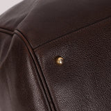 Chanel 1996 Chocolate Caviar Boston Weekender Duffel Bag 24KGP - FashioNica
