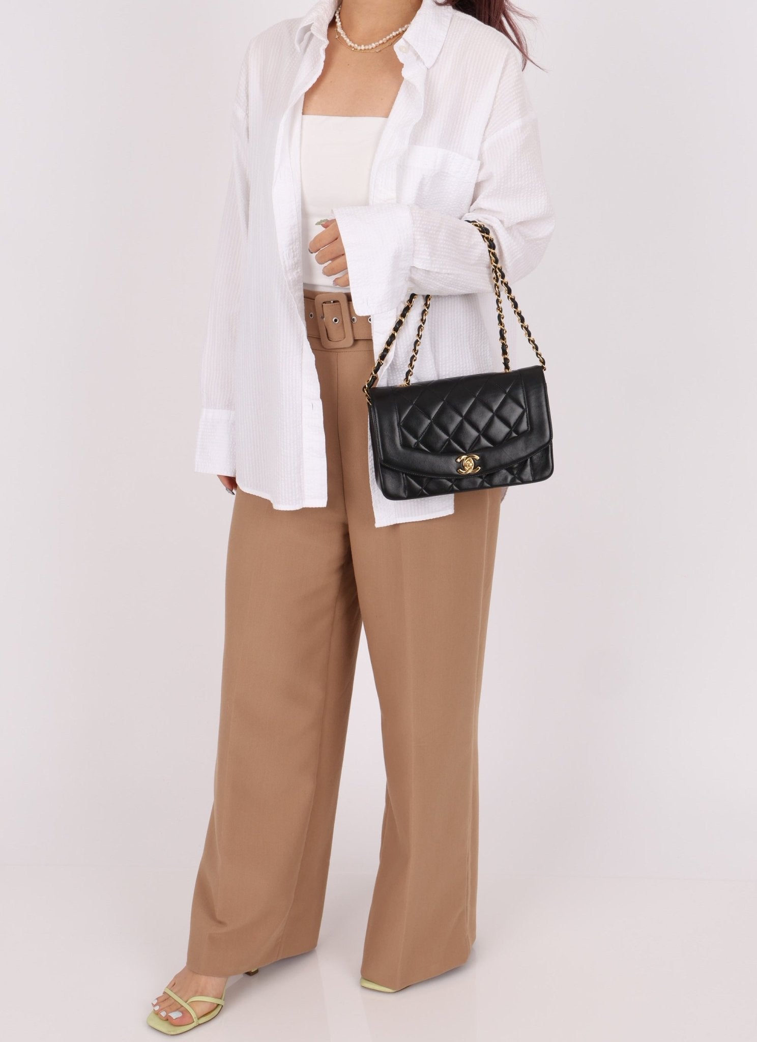 Chanel 1996 Lambskin Small Diana - FashioNica