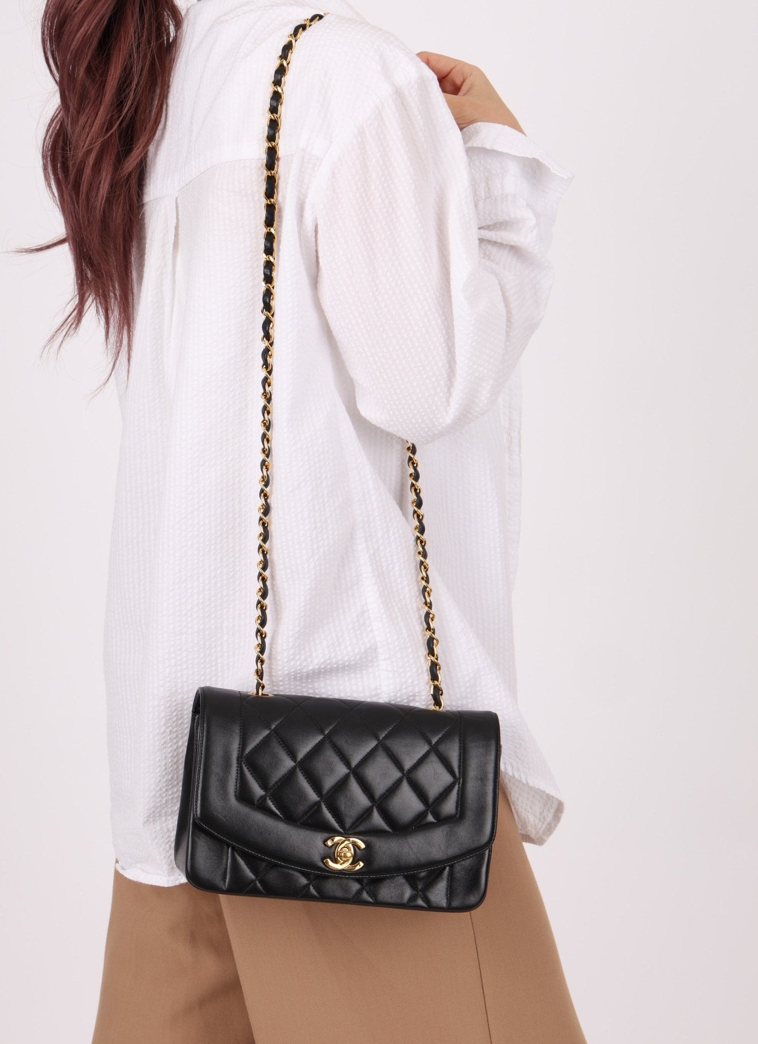 Chanel 1996 Lambskin Small Diana - FashioNica