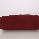 Chanel 1997 Merlot Suede Chain Flap Bag - FashioNica