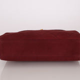 Chanel 1997 Merlot Suede Chain Flap Bag - FashioNica